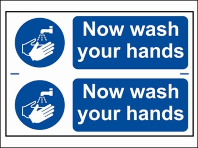 Now Wash Your Hands - PVC